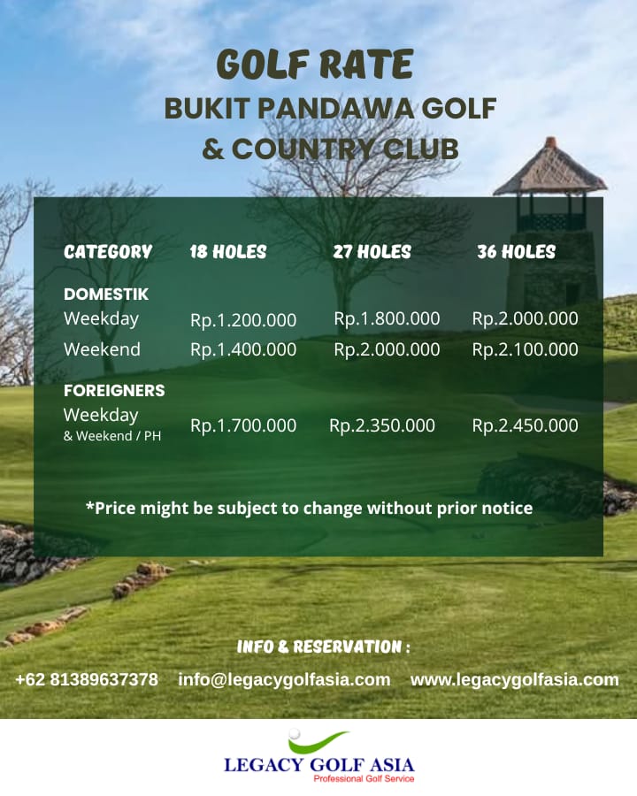 LGA Rates Bukit Pandawa Golf Dec25