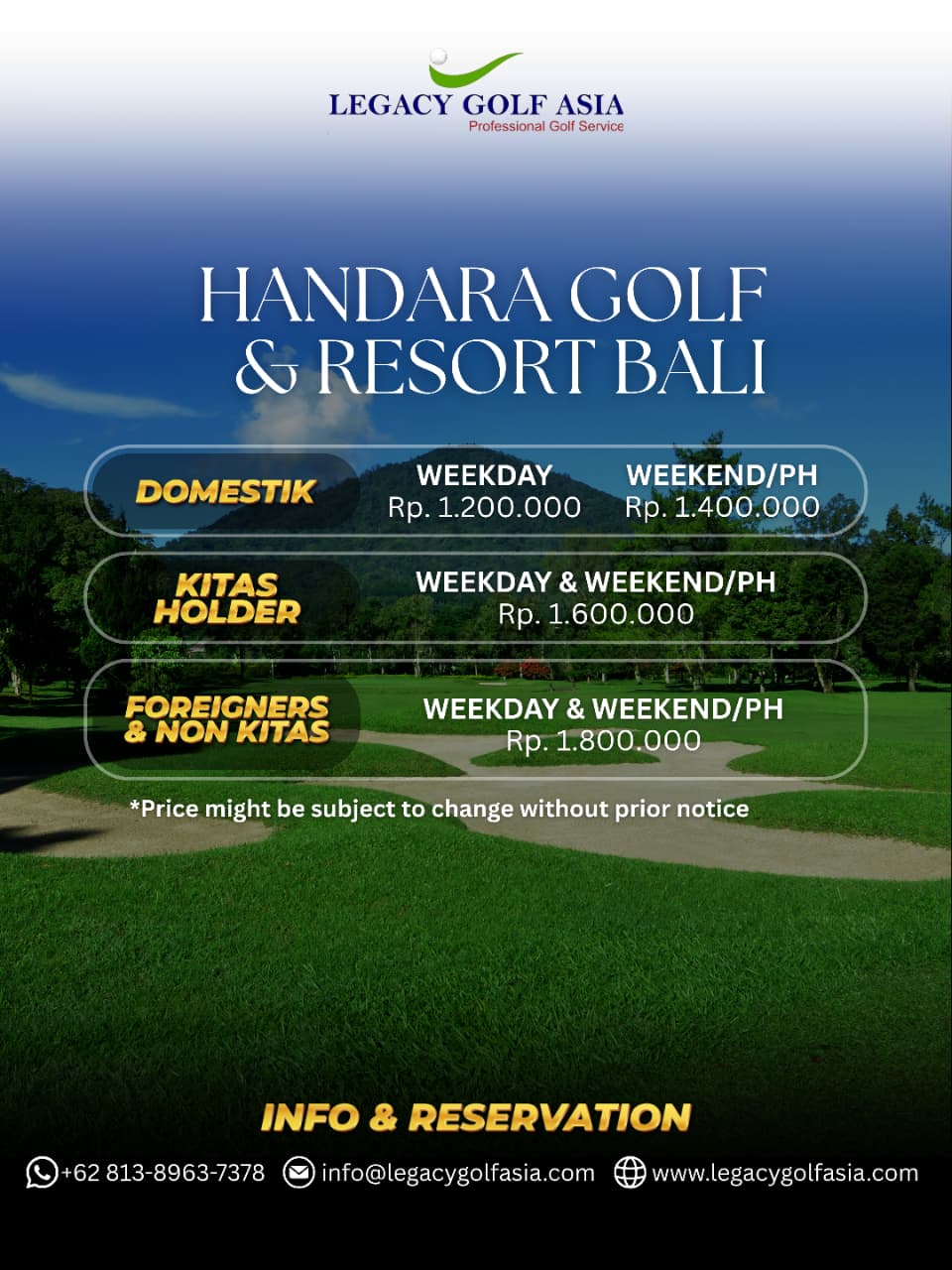 3. promo agustus 2026 - handara golf